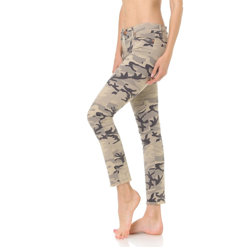 Angry Rabbit Low Rise Camo Printed Basic Skinny - Picture 2 of 3